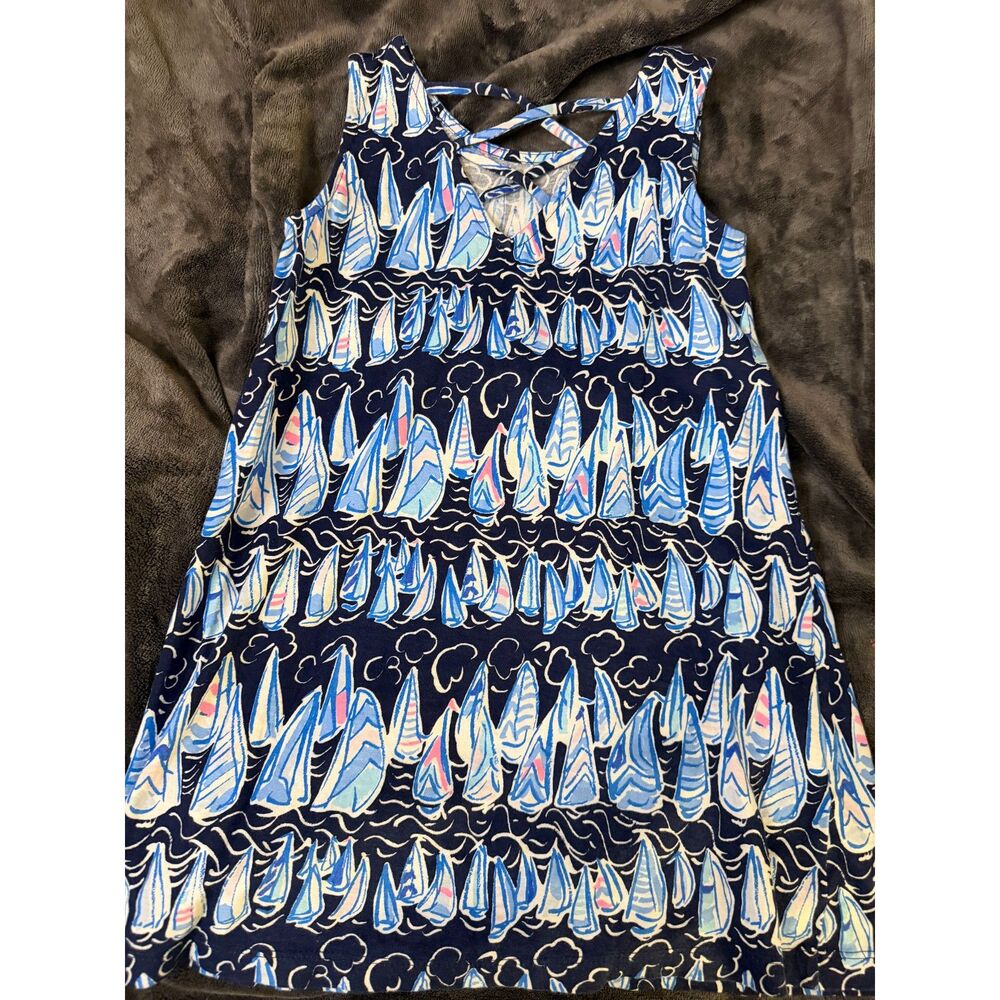 Lilly Pulitzer Kristen Dress – Low Tide Sails & Stripes – Size Small